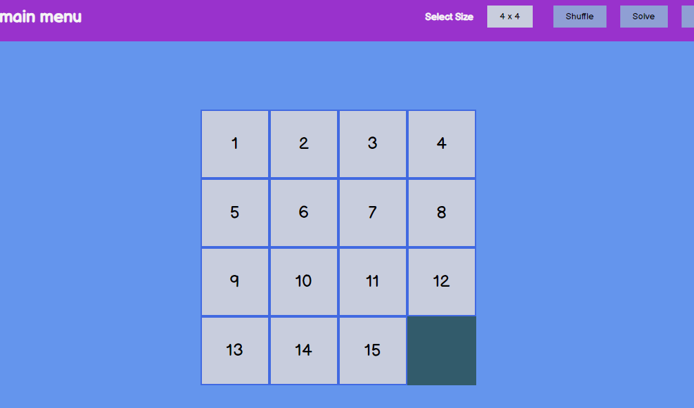 Sliding Puzzle